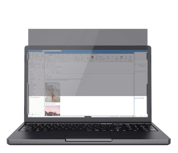 Trust Szkło prywatyzujące 15.6" - 1231896 - zdjęcie 2